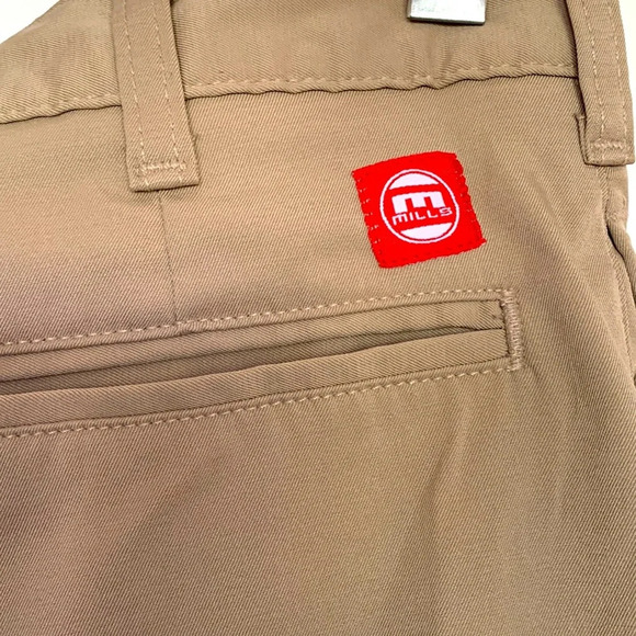 NWOT Kids or teen MILLS UNIFORM CO. khaki shorts prep sz 30 9” inseam like new - Picture 5 of 7